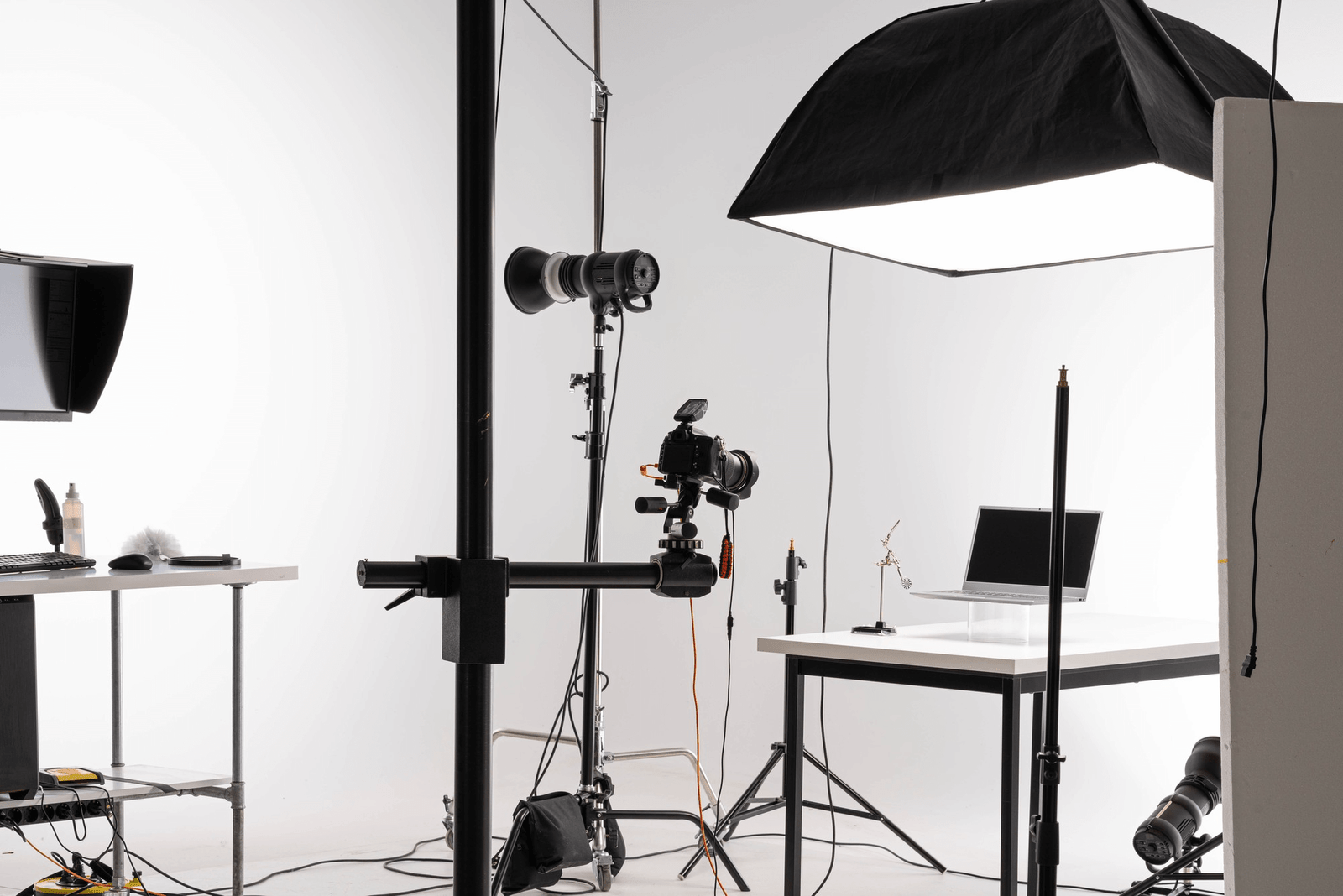 Studio setup for product photography