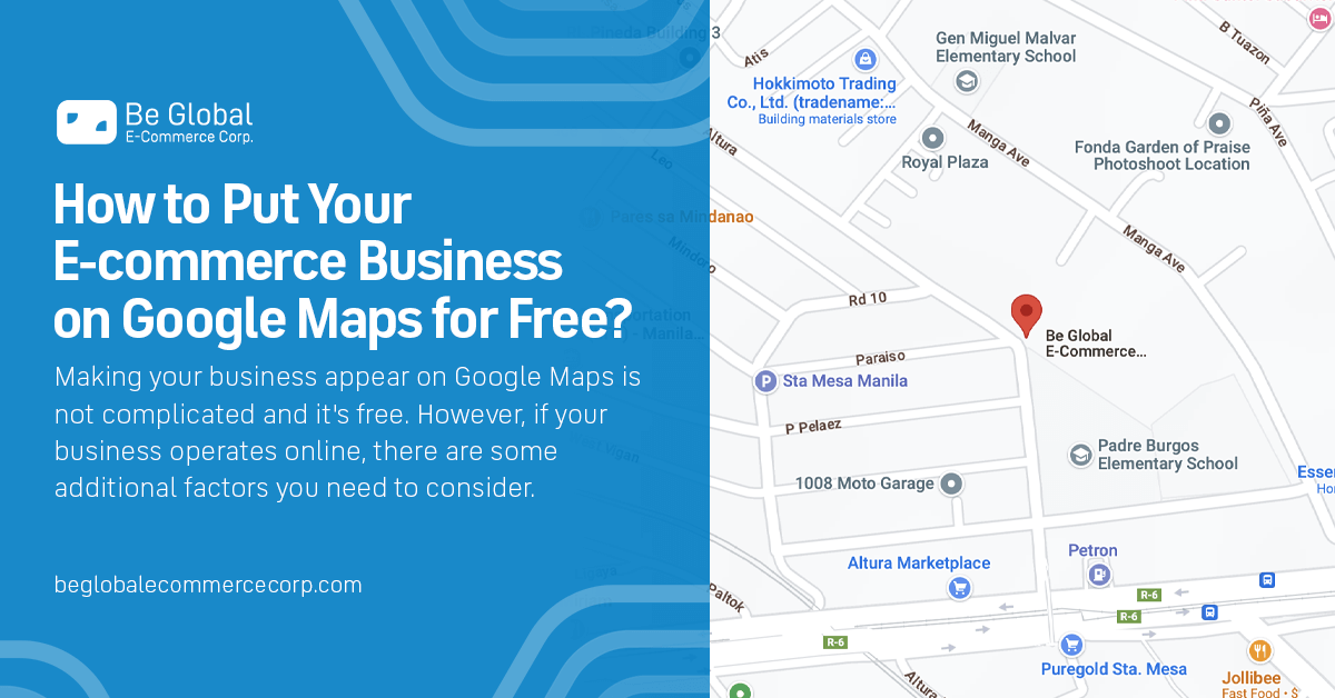 Adding E-commerce business on google maps