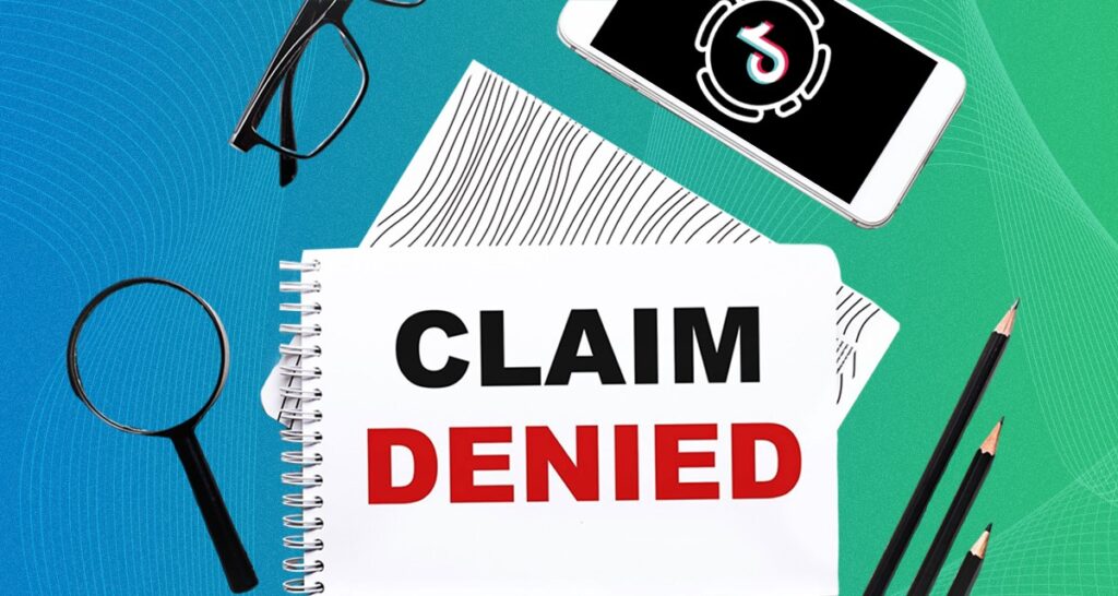 Denied claim on TikTok Shop